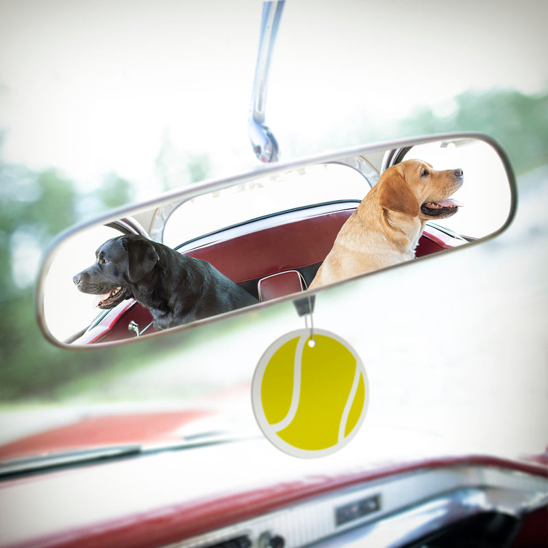 HIT THE ROAD Dog Canvas Art  Print - Labradors in Vintage Car Wall Art