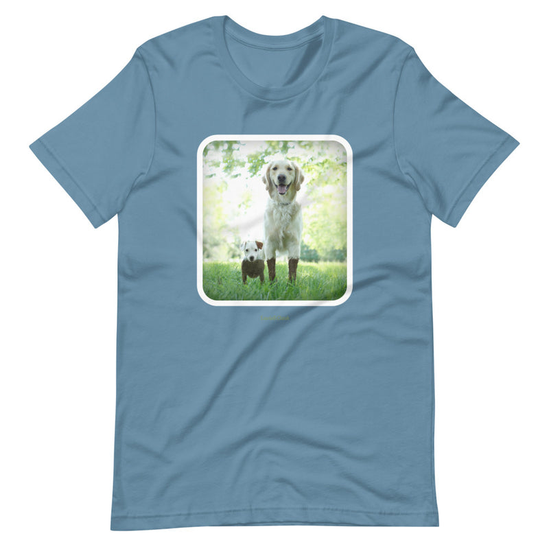 Muddy Dogs T-Shirt - Jack Russell Golden Retriever Dog Lover Tee