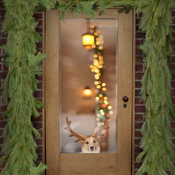 RUDY Reindeer Dog Cavns Art Print - Corgi Holiday Home Decor