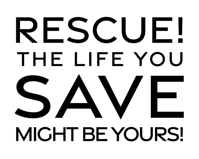Rescue Dog Quote Canvas - Dog Lover Sign - Gift for Dog Rescue, Rescuer