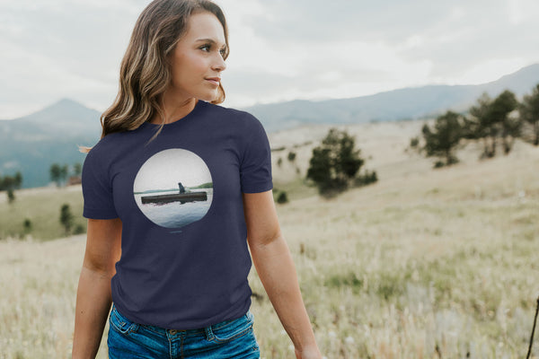 Adrift Lake Shirt -  Labrardor Summer Dog Lover Tee - Gift for Dog Lover