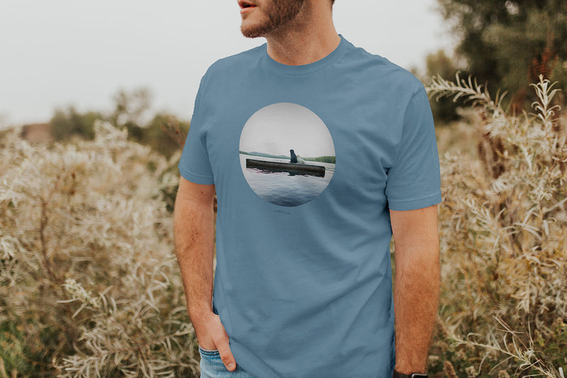 Adrift Lake Shirt -  Labrardor Summer Dog Lover Tee - Gift for Dog Lover