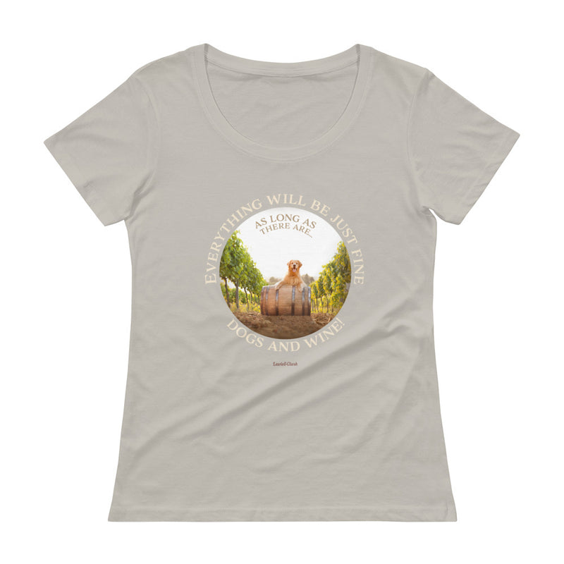 Dogs and Wine T-Shirt - Tee Gift For Dog and Wine Lovers