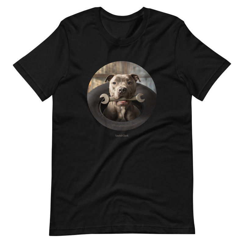 Pitbull Lover T-Shirt - Dog Garage Tee - Tool Shirt - Gift for Him