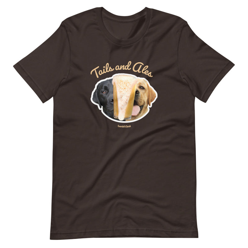 Tales and Ales Dog T-Shirt - Dog and Beer Lover Tee - Labrador Retriever Shirt