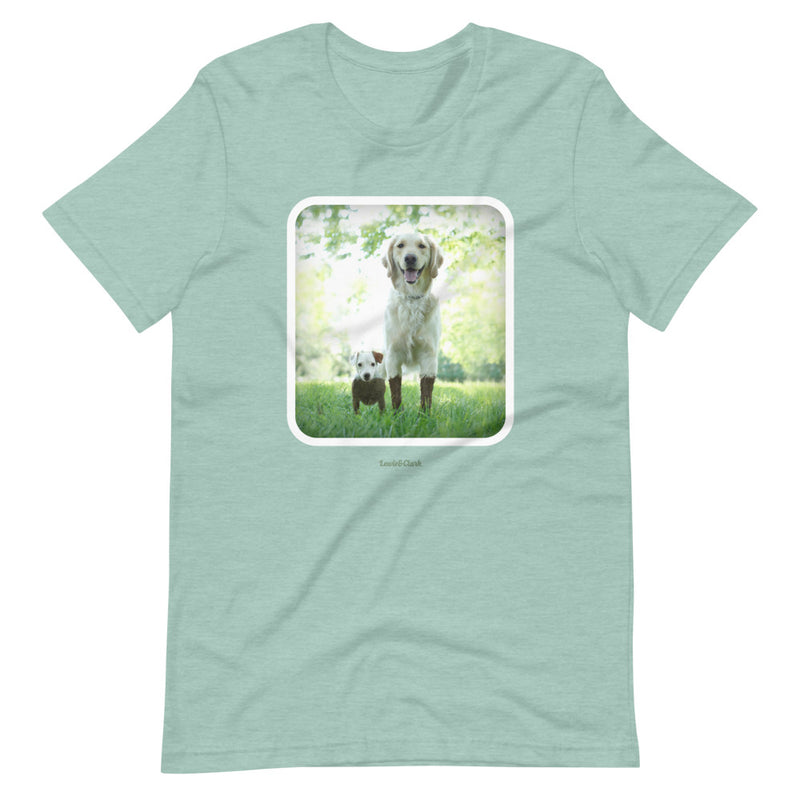 Muddy Dogs T-Shirt - Jack Russell Golden Retriever Dog Lover Tee