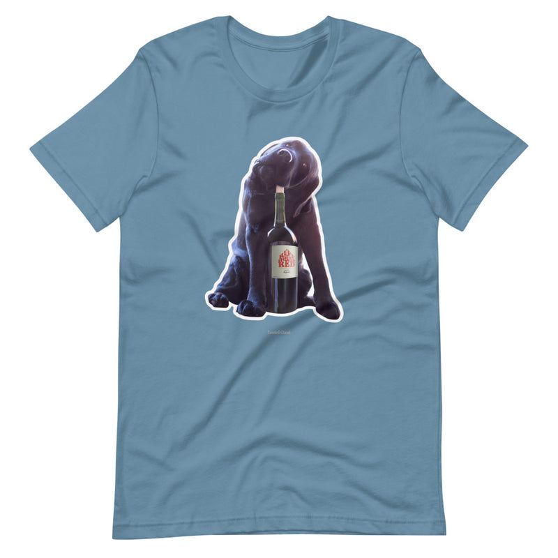 Black Dog Wine Lover Shirt - Dog and Wine Lover Tee - Wine Shirt Gift