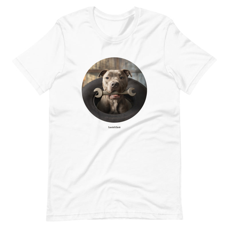 Pitbull Lover T-Shirt - Dog Garage Tee - Tool Shirt - Gift for Him