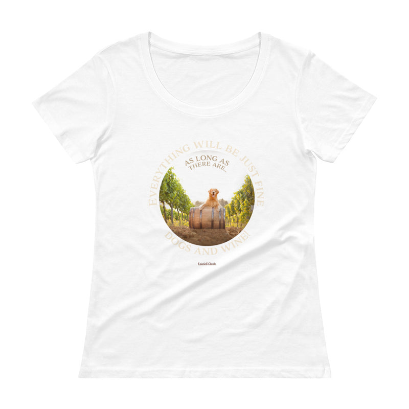 Dogs and Wine T-Shirt - Tee Gift For Dog and Wine Lovers