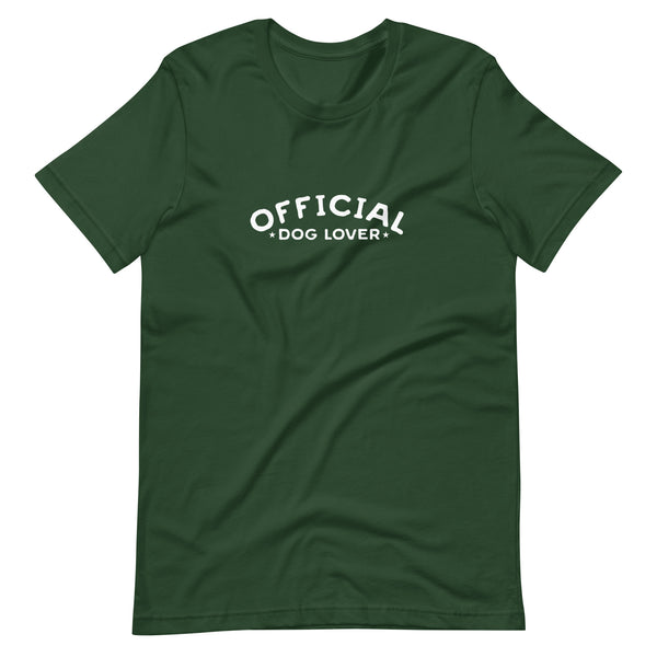Official Dog Lover Unisex T-shirt - Various Colors and Sizes