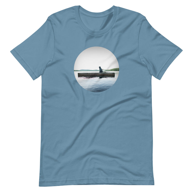 Adrift Lake Shirt -  Labrardor Summer Dog Lover Tee - Gift for Dog Lover