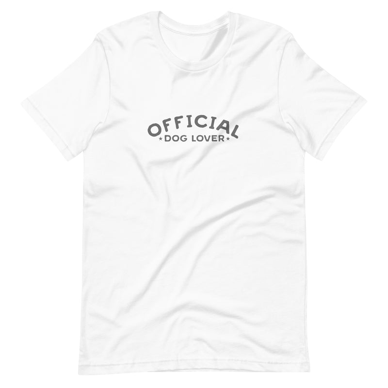 Official Dog Lover Unisex T-shirt - Various Colors and Sizes