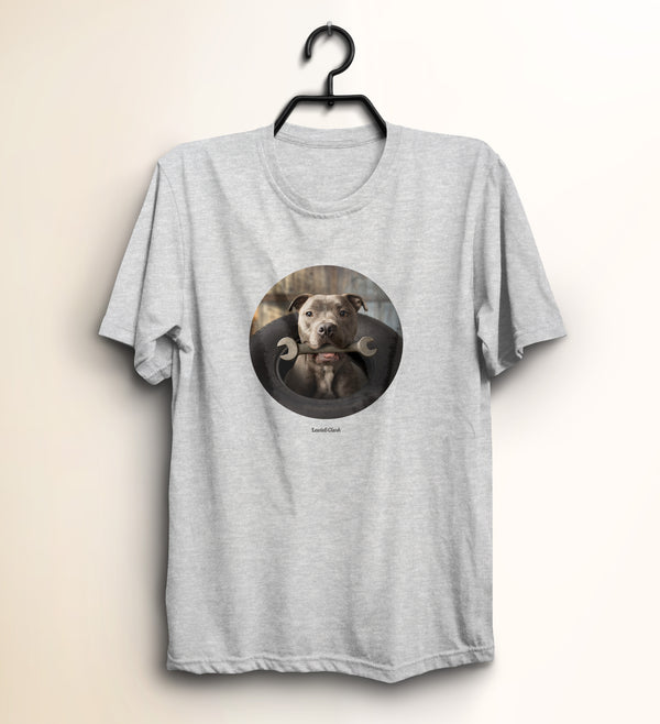 Pitbull Lover T-Shirt - Dog Garage Tee - Tool Shirt - Gift for Him